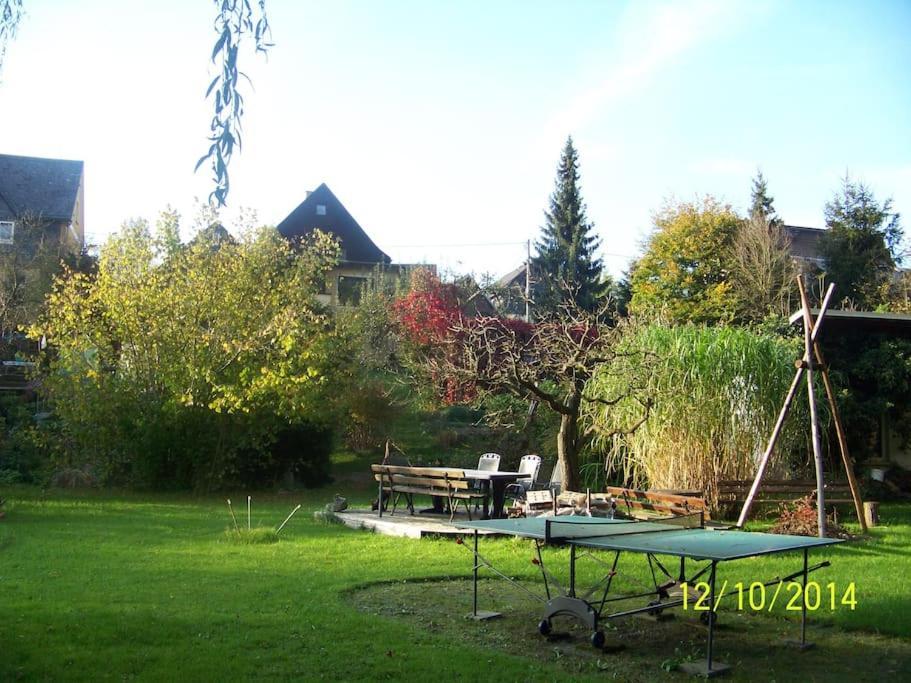 Gartentraum, Feuergrill, Kids-Spielwelt, 4Raeume Hartenstein  Esterno foto